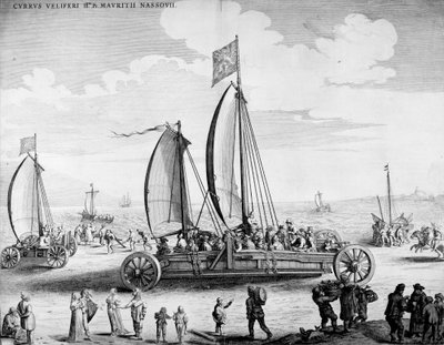 車は1615年頃に操縦した 作： L. Koekkoek